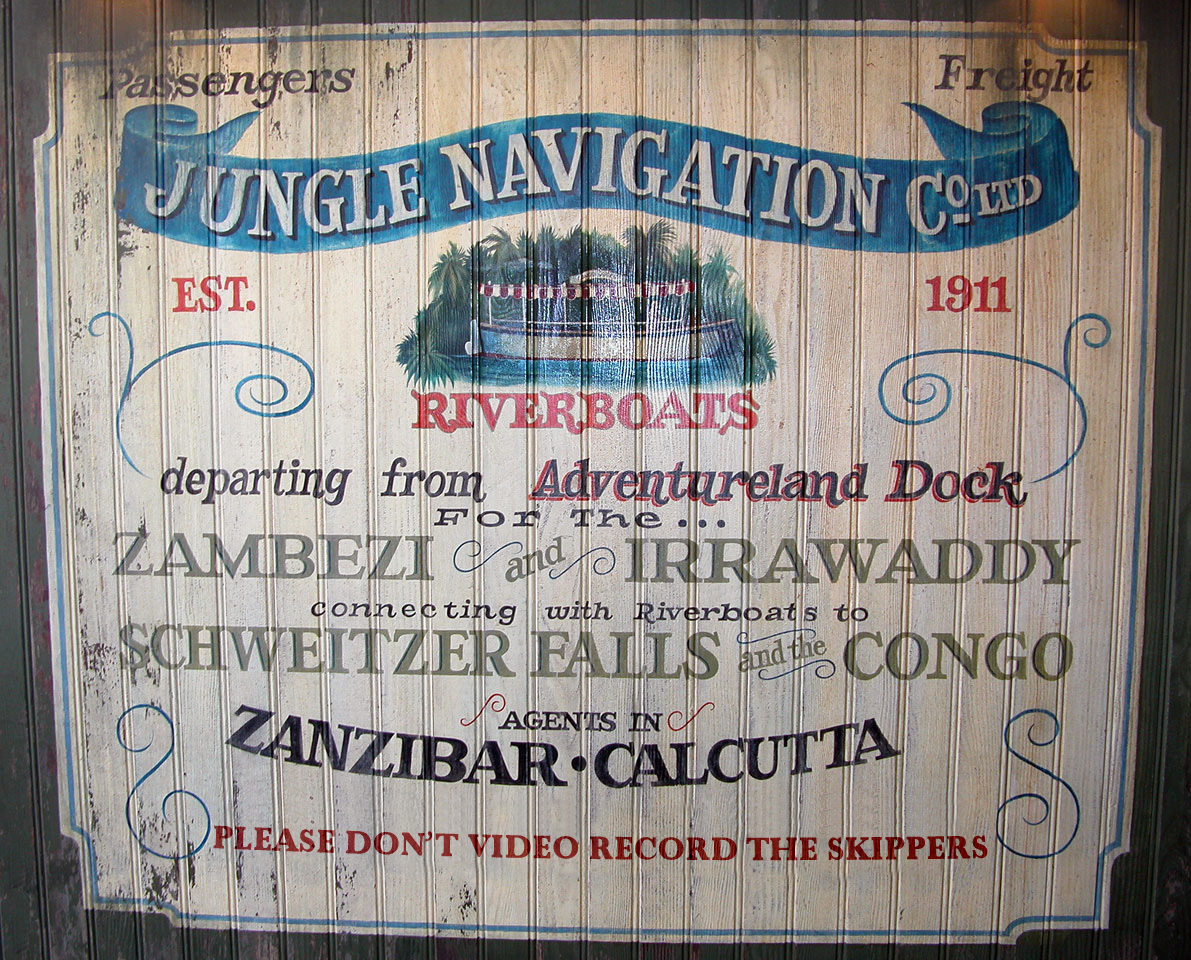 jungle cruise sign